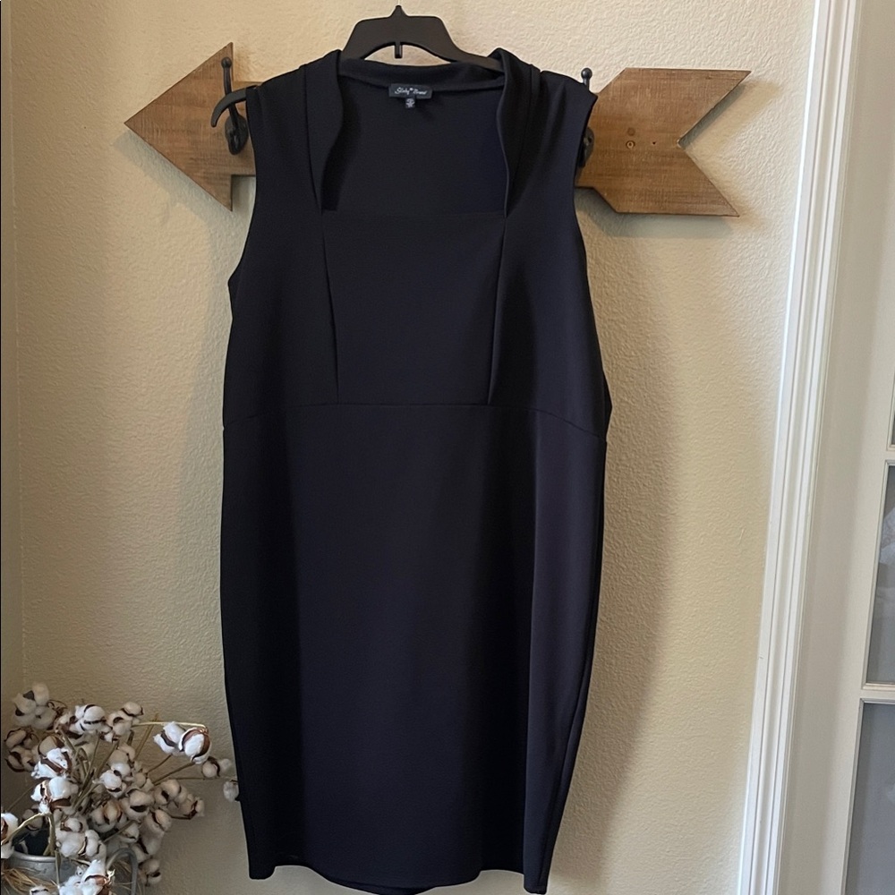 Slinky Brand Black Dress 2x with stretch
